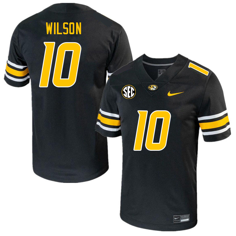 Men #10 Dameon Wilson Missouri Tigers College 2023 Football Stitched Jerseys Sale-Black